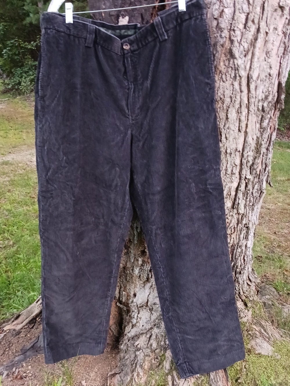 L.L. Bean Men's Dark Gray Corduroy Pants